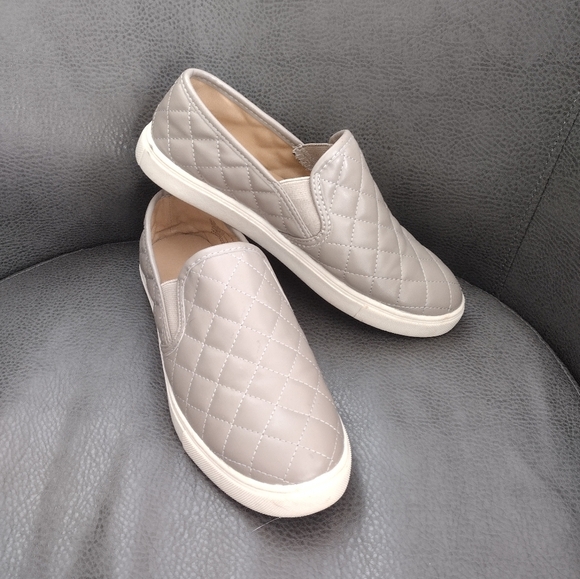 Brash Quilted Beige Loafers Size 8.5 - Picture 1 of 6